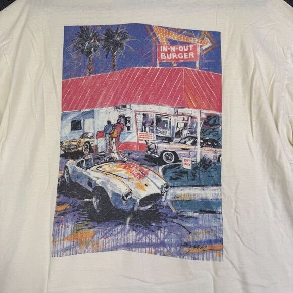 Vintage In N Out Burger T-Shirt Southern California Single Stitch XL 80s - Picture 12 of 13